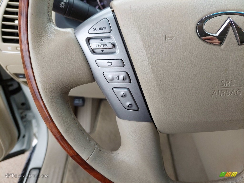 2016 Infiniti QX80 Standard QX80 Model Wheat Steering Wheel Photo #142345471