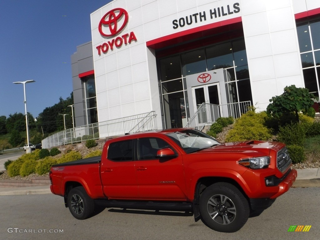 2016 Tacoma TRD Sport Double Cab 4x4 - Inferno Orange / TRD Graphite photo #2