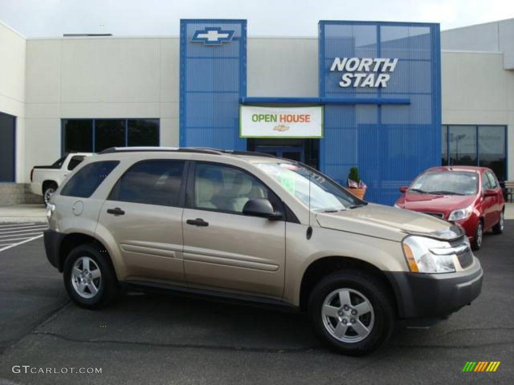 2005 Equinox LS AWD - Sandstone Metallic / Light Cashmere photo #1