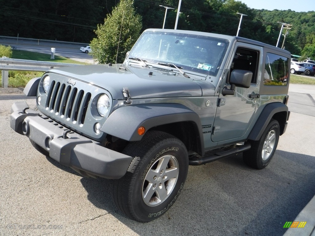 2014 Wrangler Sport 4x4 - Anvil / Black photo #9