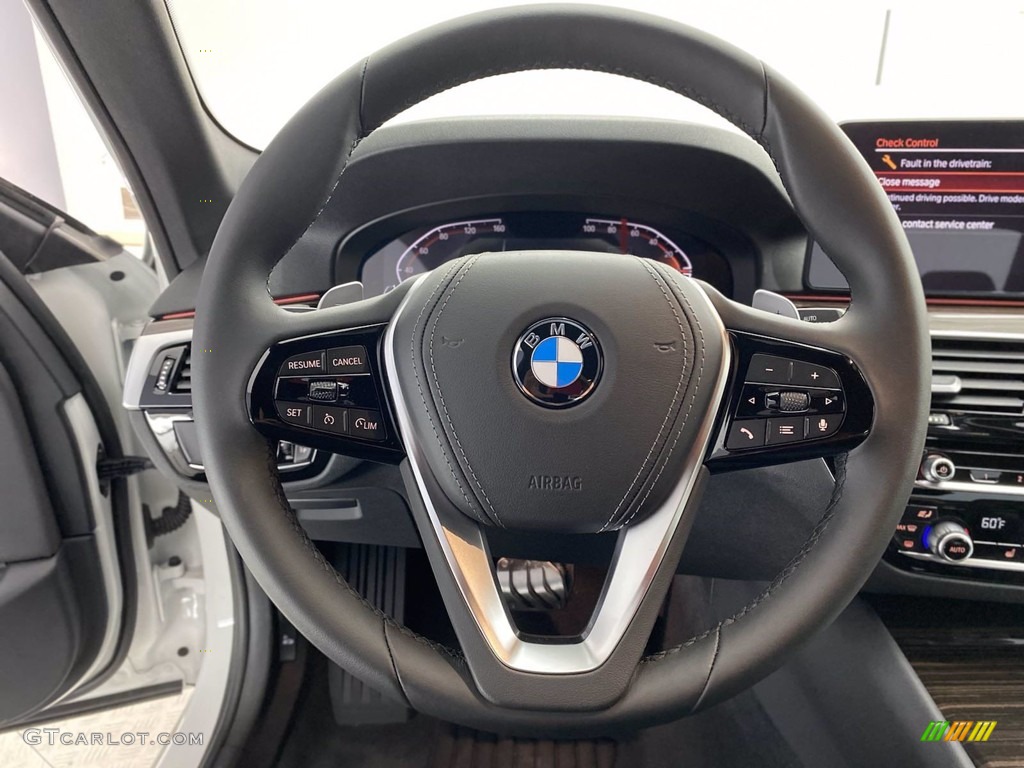 2021 5 Series 540i Sedan - Alpine White / Black photo #14