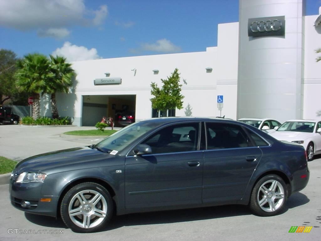 2006 A4 2.0T Sedan - Dolphin Gray Metallic / Platinum photo #2