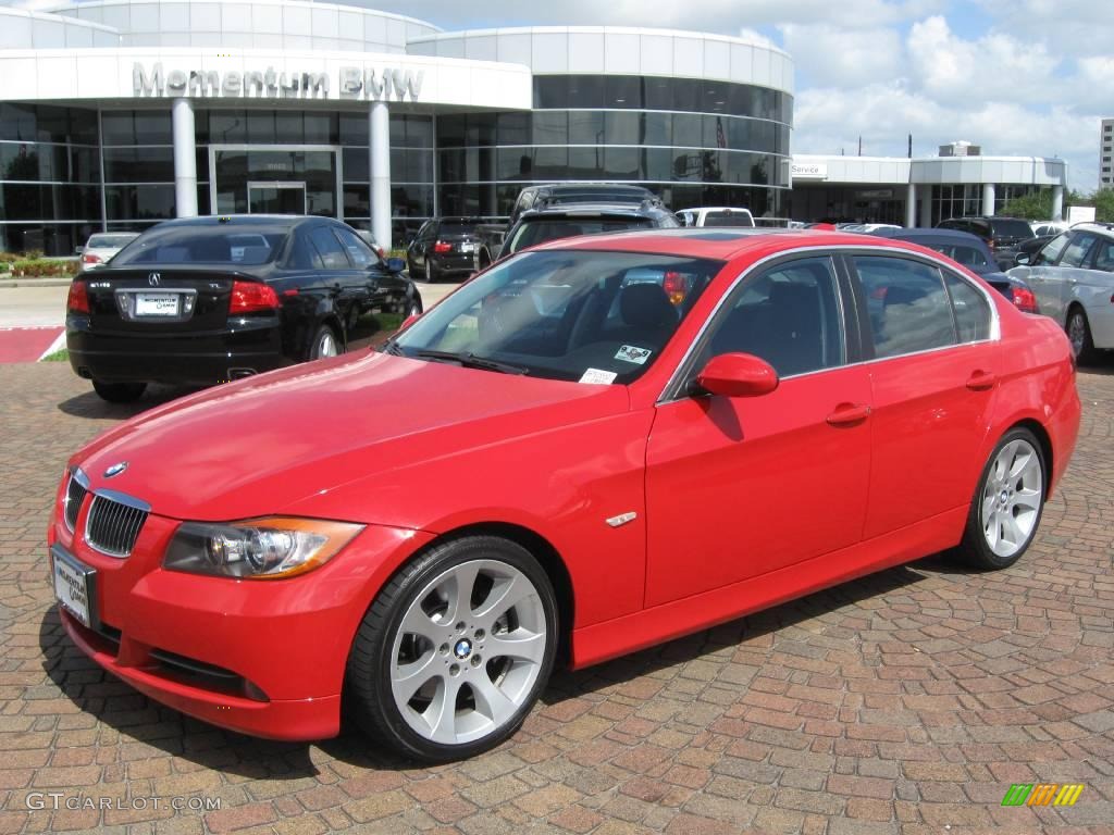 2006 3 Series 330i Sedan - Imola Red / Black photo #2