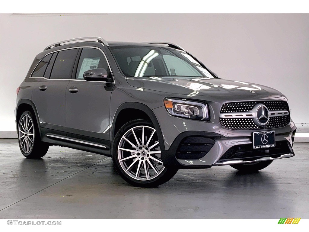 2021 GLB 250 4Matic - Mountain Grey Metallic / Black/DINAMICA w/Red Stitching photo #12