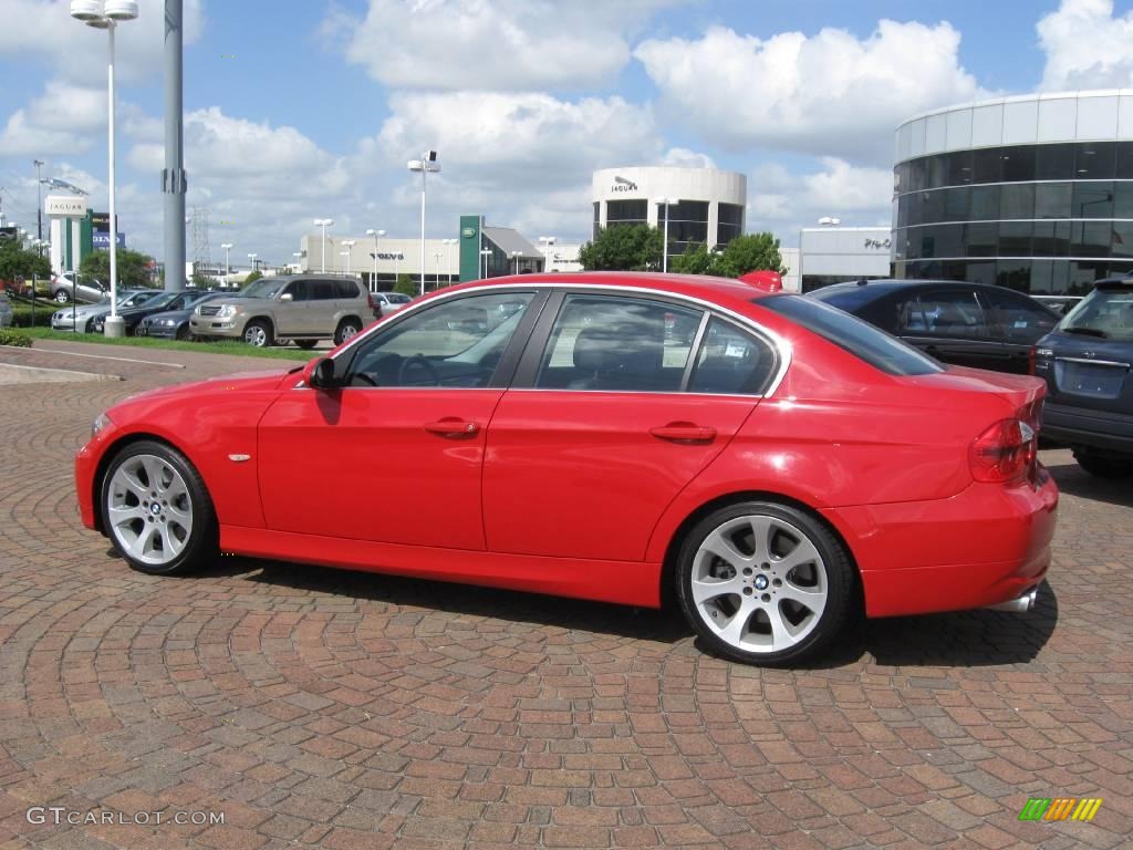 2006 3 Series 330i Sedan - Imola Red / Black photo #7