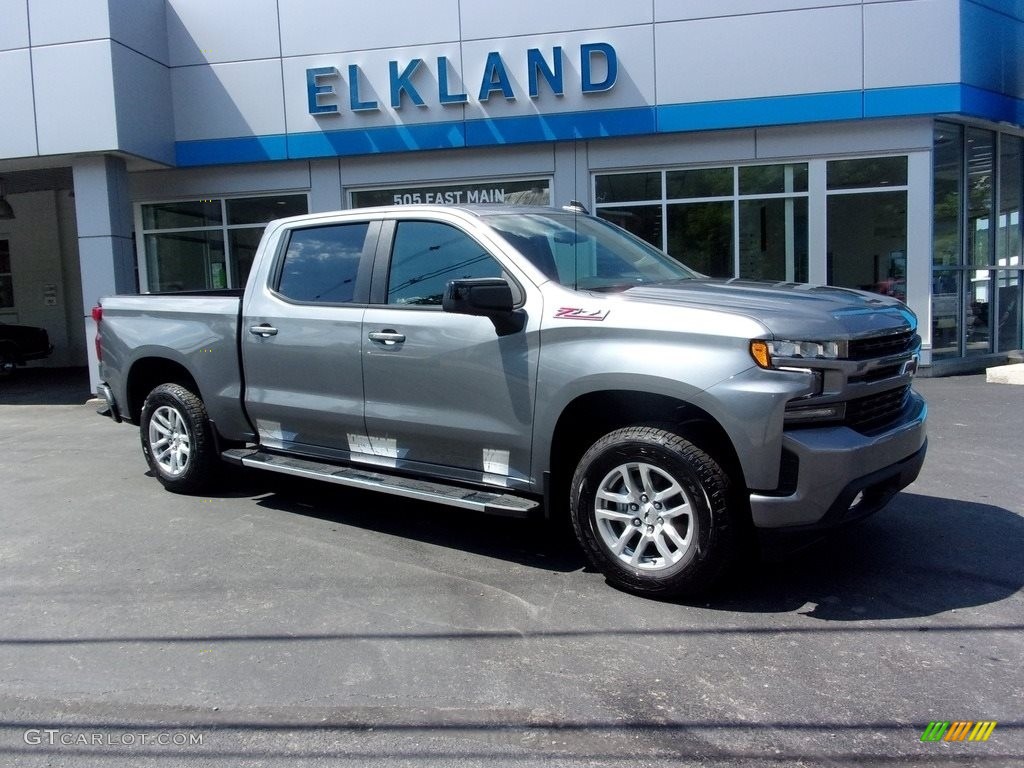 2021 Silverado 1500 RST Crew Cab 4x4 - Satin Steel Metallic / Jet Black photo #1