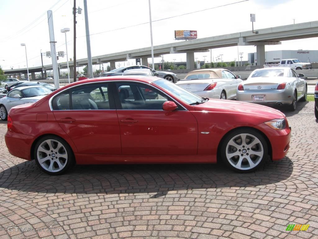 2006 3 Series 330i Sedan - Imola Red / Black photo #12