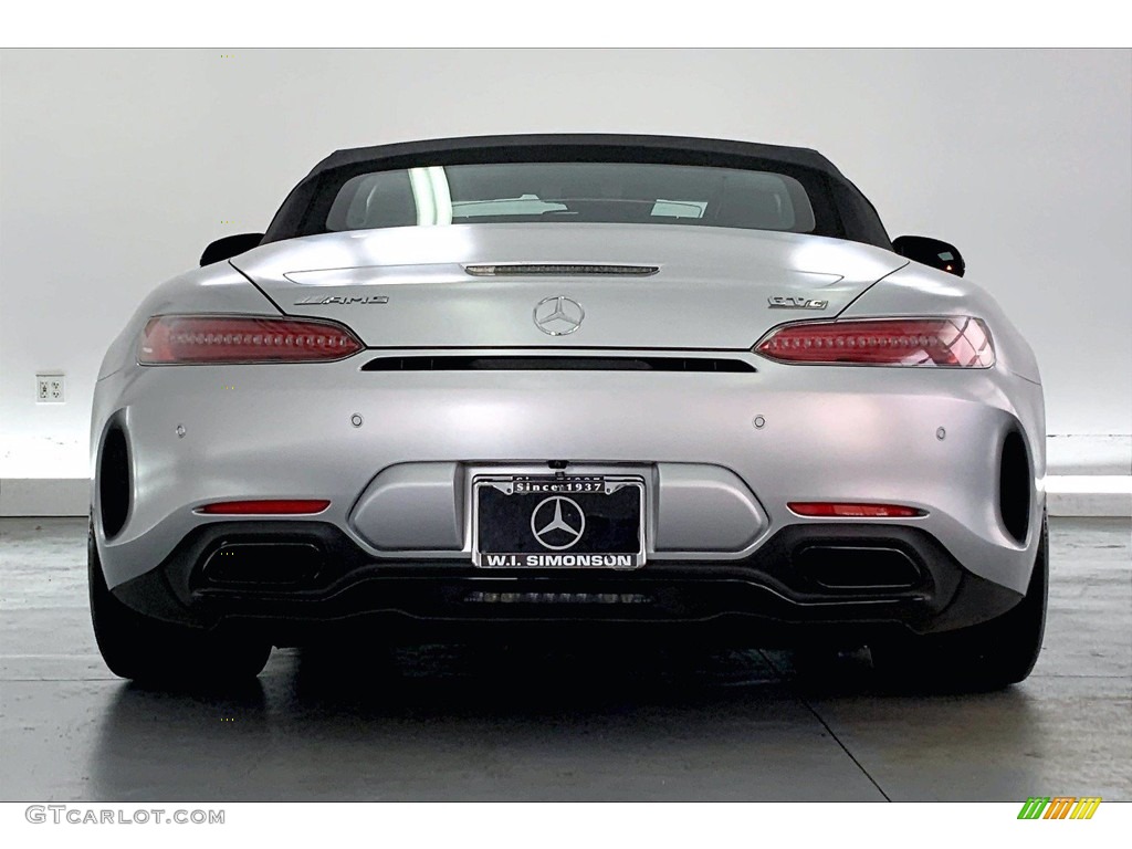 2018 AMG GT C Roadster - designo Iridium Silver Magno (Matte) / Red Pepper/Black photo #3