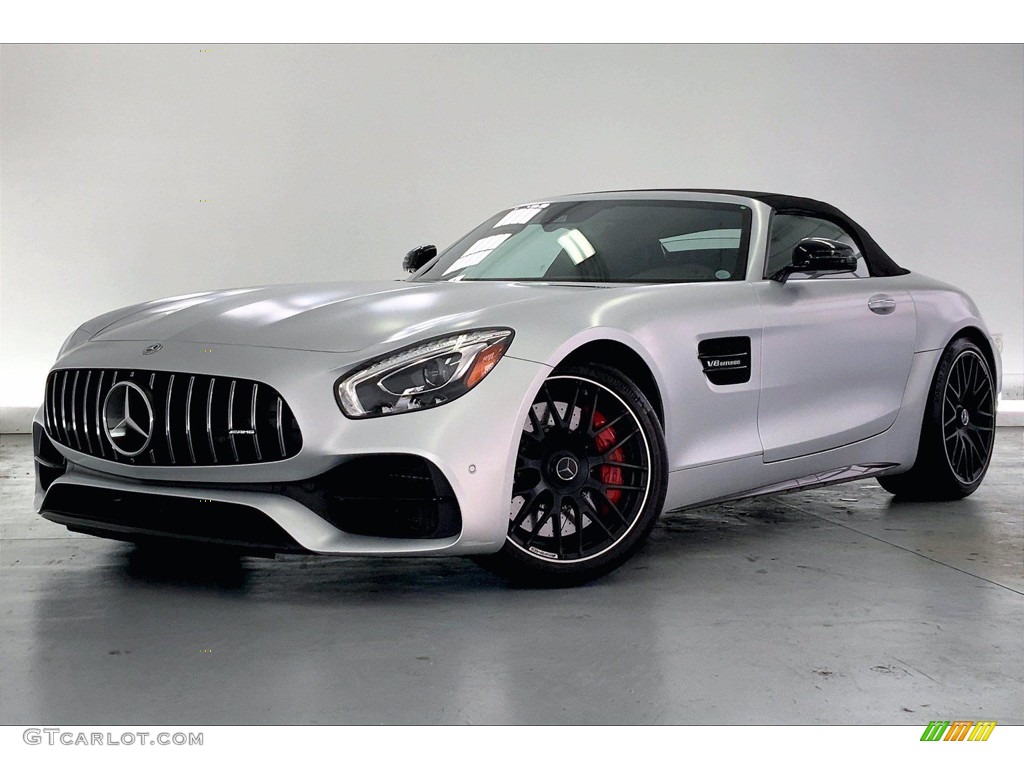 2018 AMG GT C Roadster - designo Iridium Silver Magno (Matte) / Red Pepper/Black photo #12