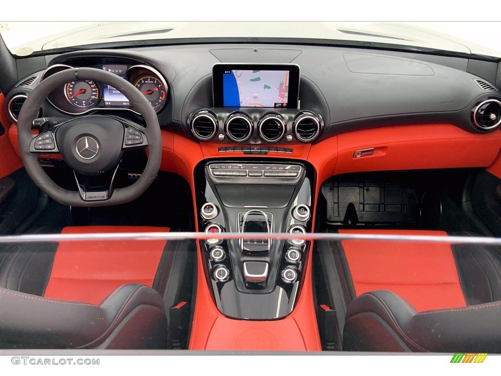 2018 AMG GT C Roadster - designo Iridium Silver Magno (Matte) / Red Pepper/Black photo #15