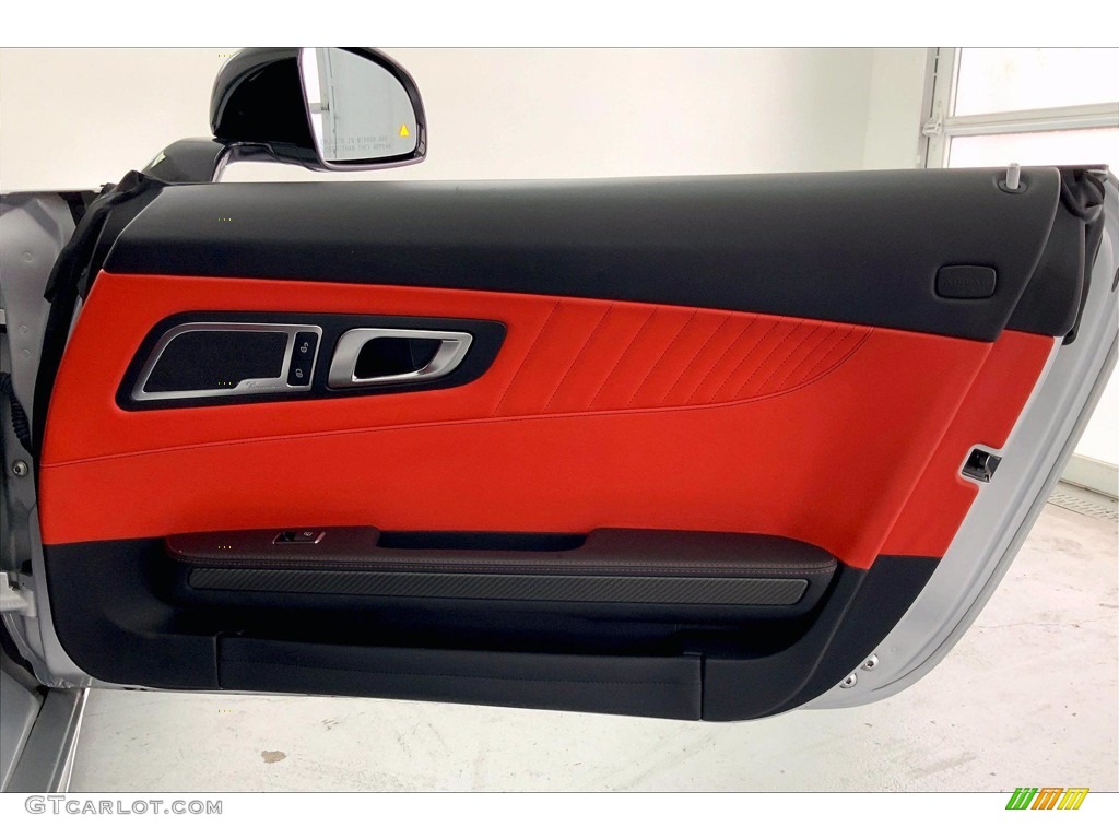 2018 AMG GT C Roadster - designo Iridium Silver Magno (Matte) / Red Pepper/Black photo #25