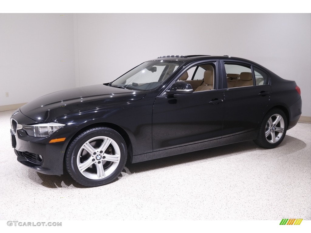 2013 3 Series 328i xDrive Sedan - Jet Black / Venetian Beige photo #3