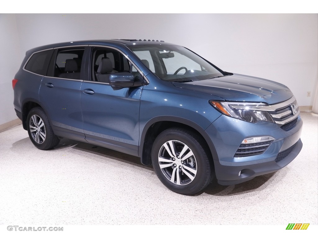 2018 Pilot EX-L - Steel Sapphire Metallic / Gray photo #1