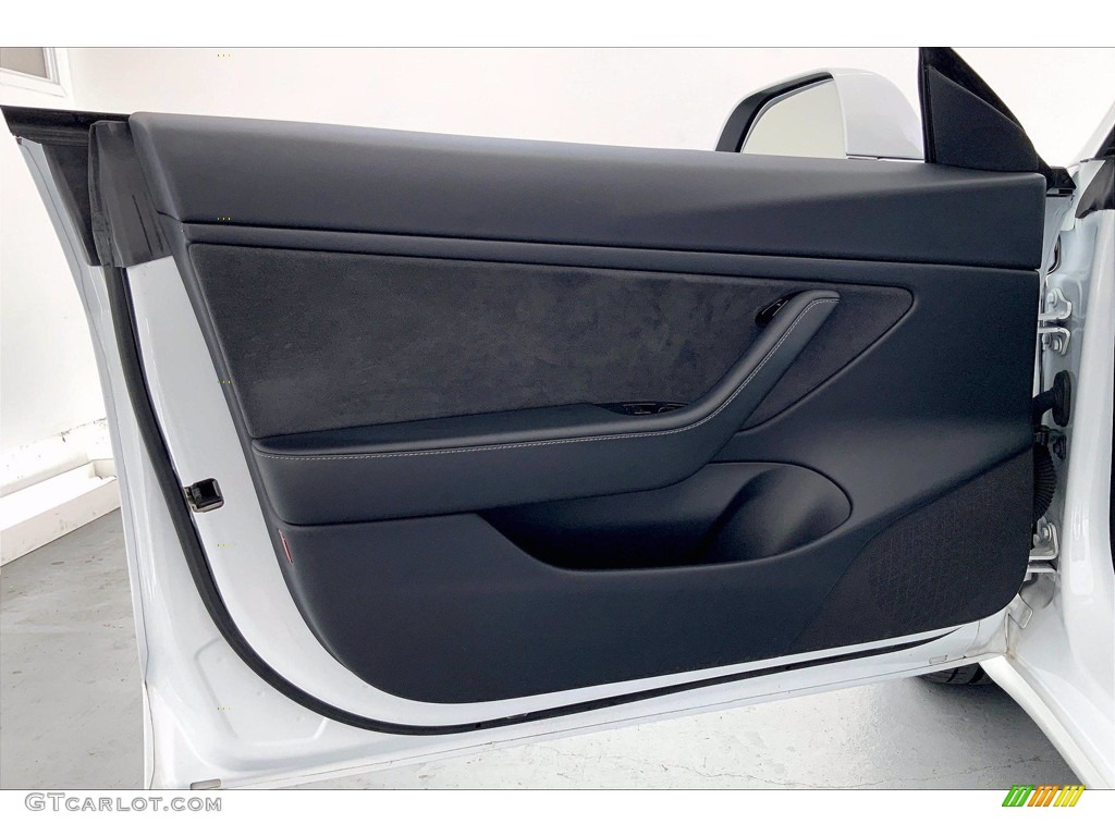 2020 Tesla Model 3 Performance Black Door Panel Photo #142352525