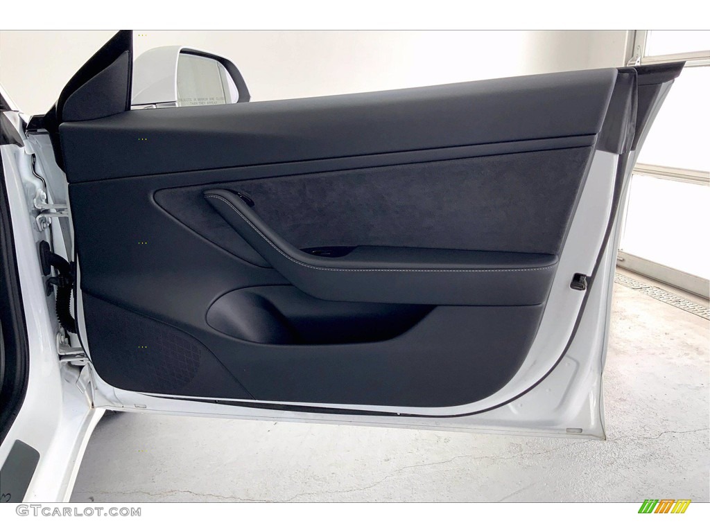 2020 Tesla Model 3 Performance Black Door Panel Photo #142352553