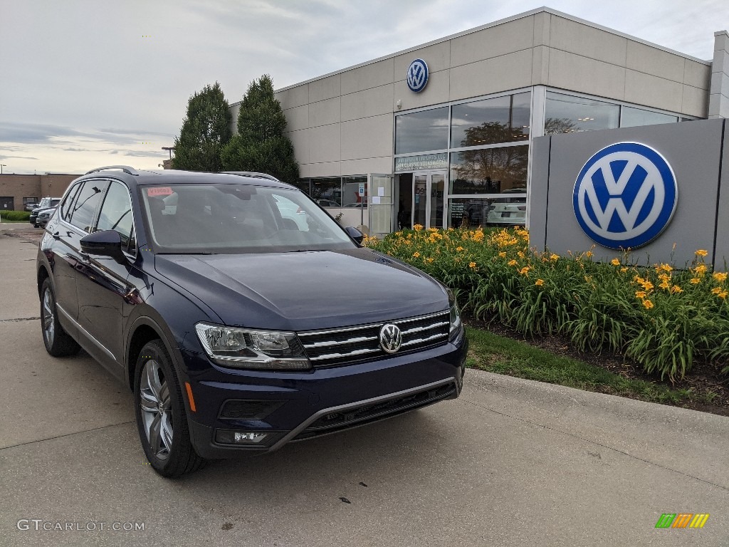2021 Tiguan SEL 4Motion - Atlantic Blue Metallic / Titan Black photo #1