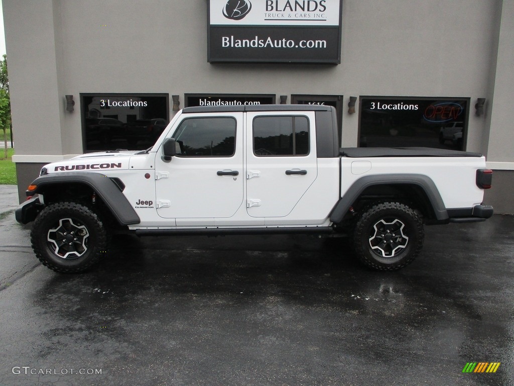 2020 Gladiator Rubicon 4x4 - Bright White / Black photo #1