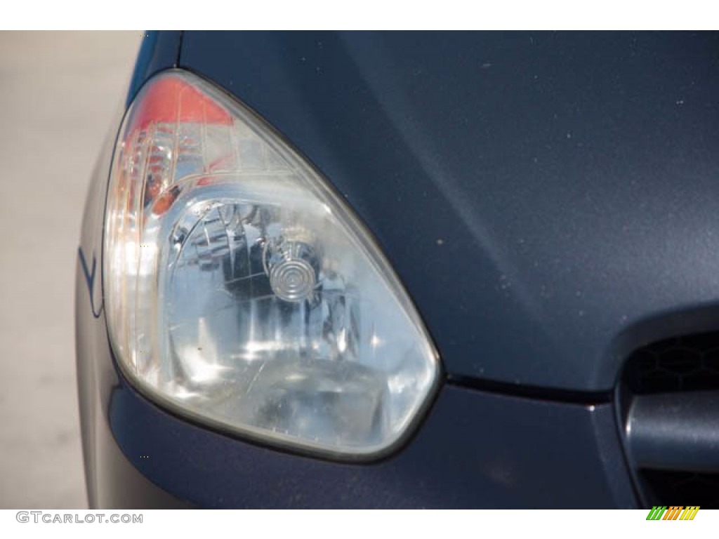 2008 Accent GS Coupe - Charcoal Gray / Black photo #8