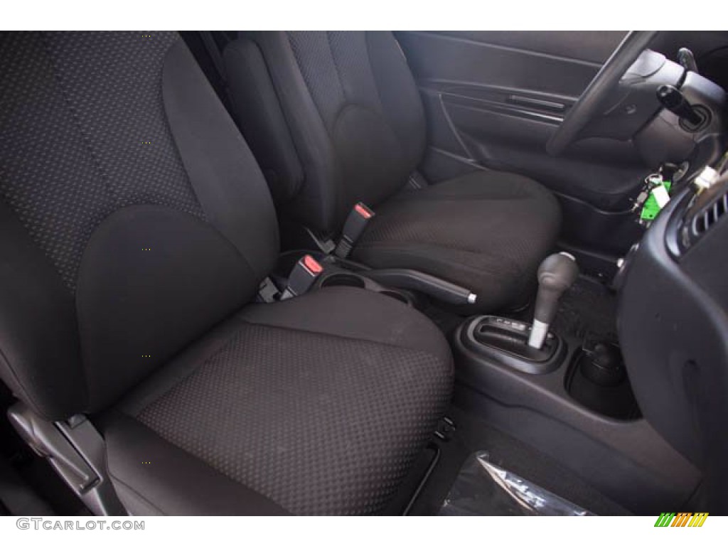 2008 Accent GS Coupe - Charcoal Gray / Black photo #18