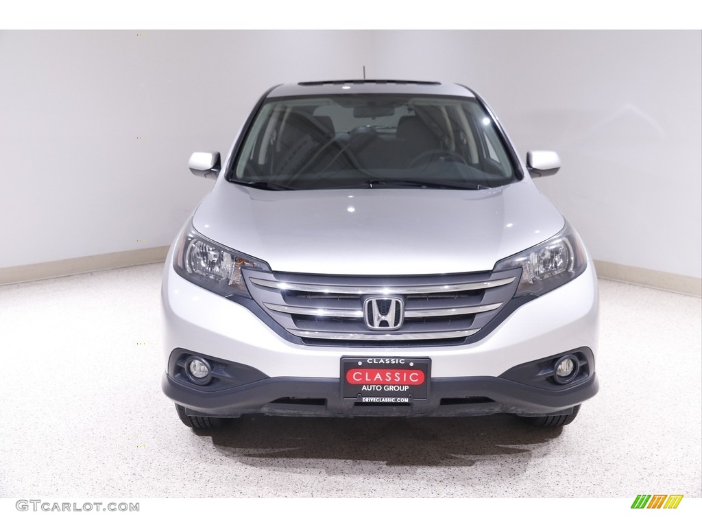 2014 CR-V EX AWD - Alabaster Silver Metallic / Black photo #2