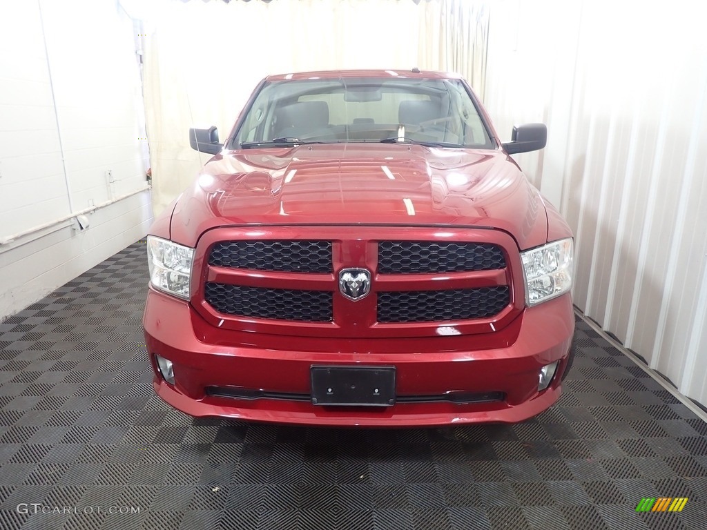 2015 1500 Express Crew Cab 4x4 - Deep Cherry Red Crystal Pearl / Black/Diesel Gray photo #5