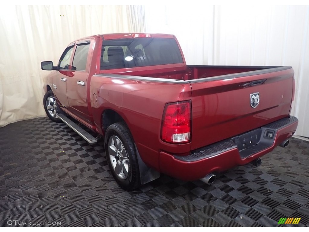 2015 1500 Express Crew Cab 4x4 - Deep Cherry Red Crystal Pearl / Black/Diesel Gray photo #9