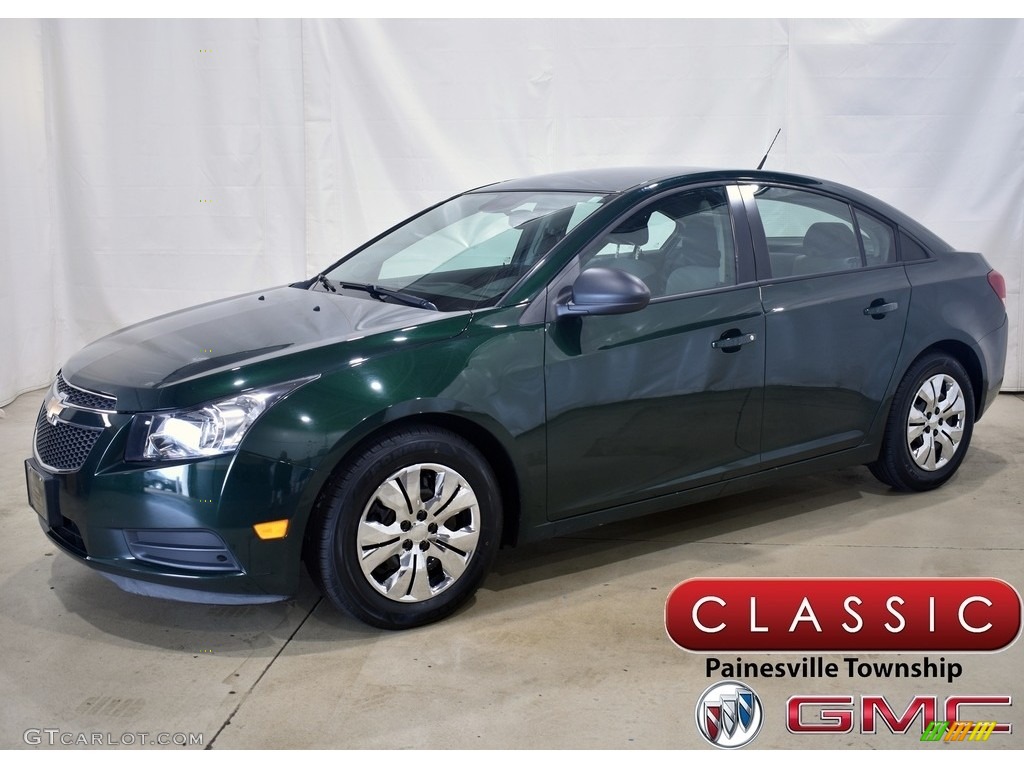 2014 Cruze LS - Rainforest Green Metallic / Jet Black/Medium Titanium photo #1
