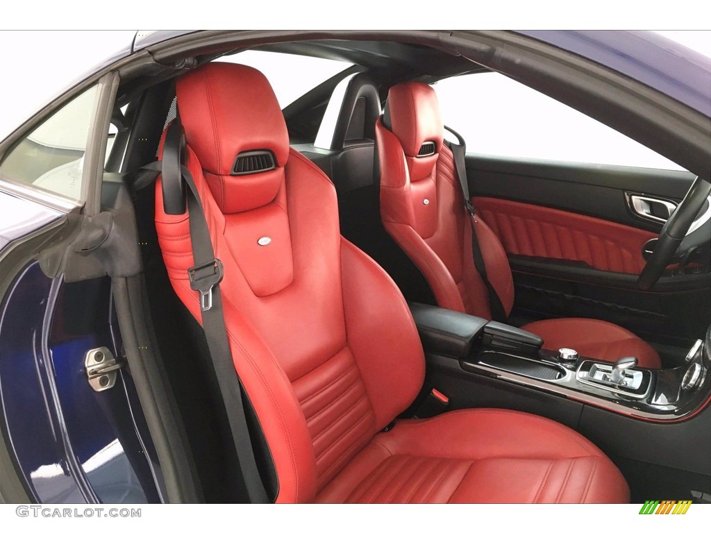Bengal Red/Black Interior 2016 Mercedes-Benz SLK 300 Roadster Photo #142358700