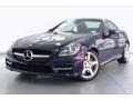 designo Mystic Blue Metallic 2016 Mercedes-Benz SLK 300 Roadster Exterior