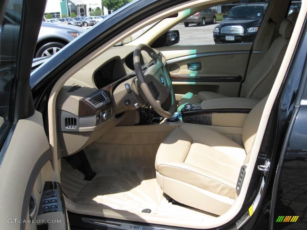 2006 7 Series 750Li Sedan - Black Sapphire Metallic / Dark Beige/Beige III photo #23