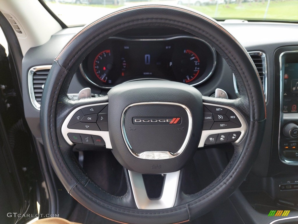 2016 Dodge Durango Citadel Black Steering Wheel Photo #142359936