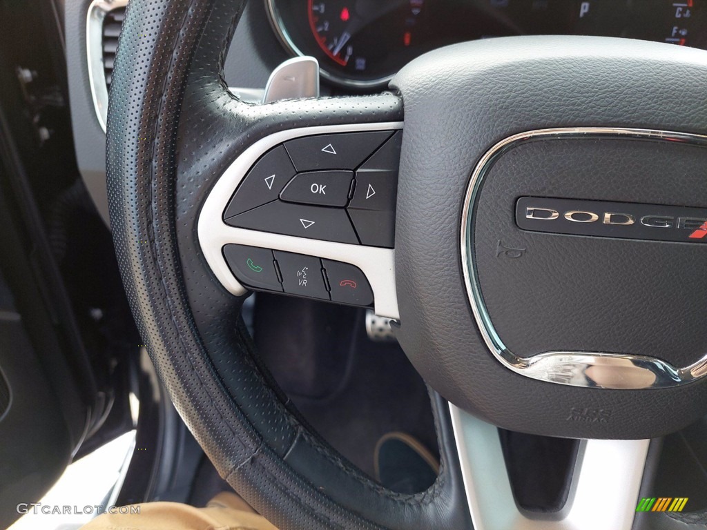 2016 Dodge Durango Citadel Black Steering Wheel Photo #142359948