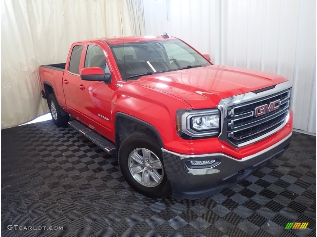 Cardinal Red 2018 GMC Sierra 1500 SLE Double Cab 4WD Exterior Photo #142359996