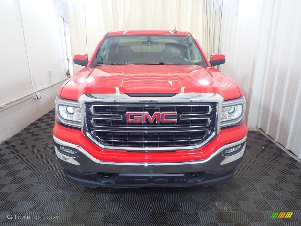 2018 Sierra 1500 SLE Double Cab 4WD - Cardinal Red / Jet Black photo #5