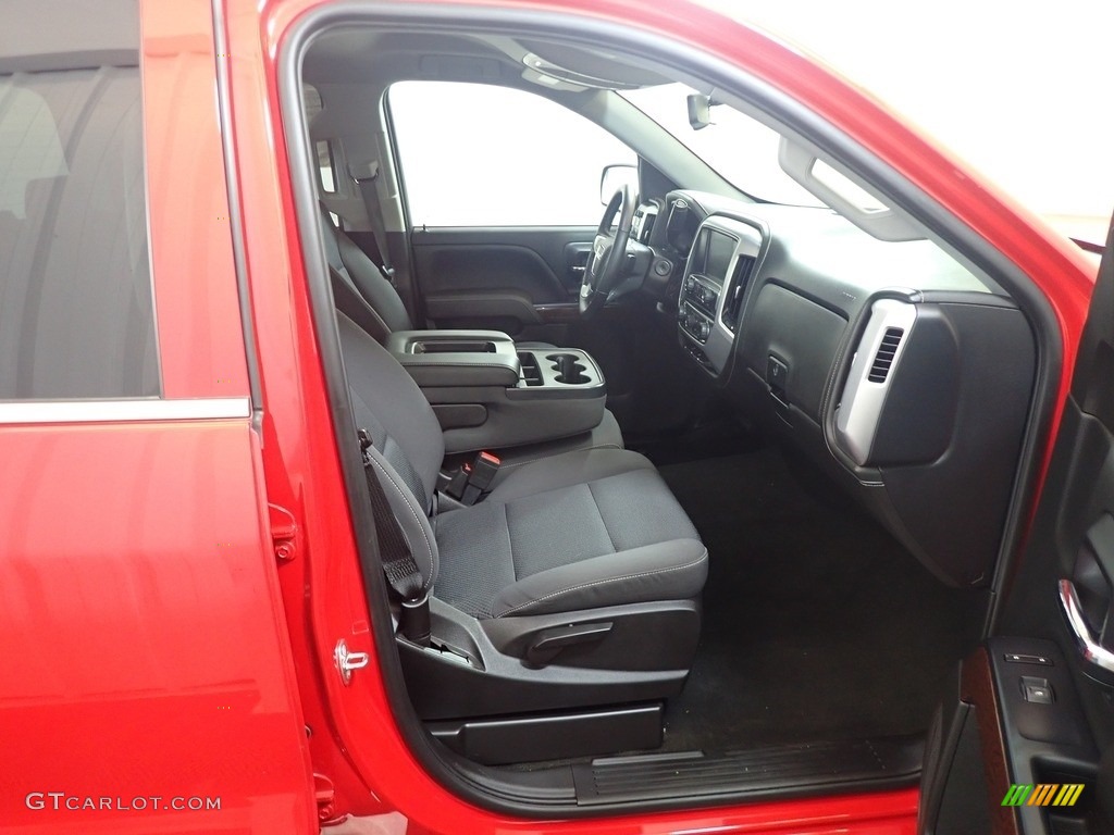 Jet Black Interior 2018 GMC Sierra 1500 SLE Double Cab 4WD Photo #142360413
