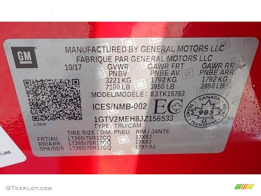 2018 Sierra 1500 SLE Double Cab 4WD - Cardinal Red / Jet Black photo #40