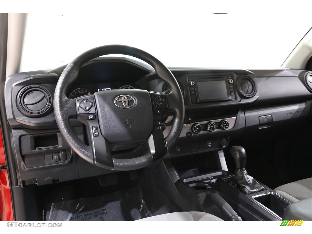 2018 Toyota Tacoma SR Access Cab Cement Gray Dashboard Photo #142360761