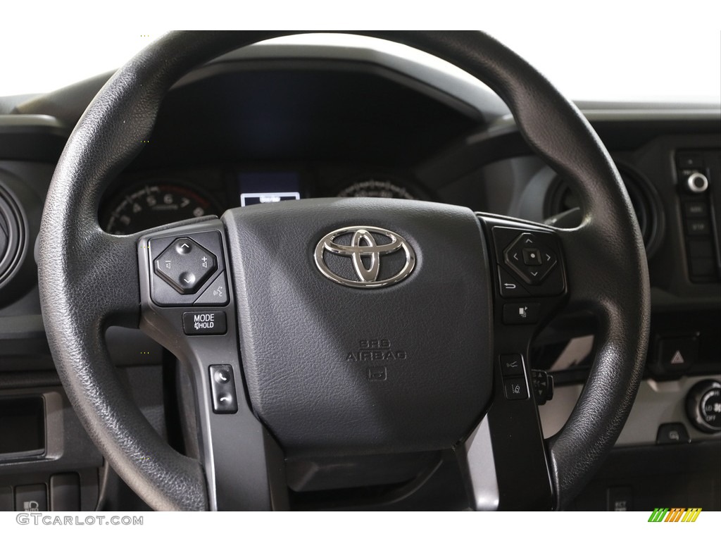 2018 Toyota Tacoma SR Access Cab Cement Gray Steering Wheel Photo #142360770