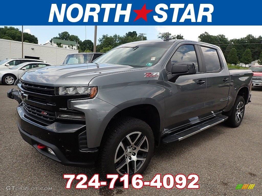 2020 Silverado 1500 LT Trail Boss Crew Cab 4x4 - Satin Steel Metallic / Jet Black photo #1