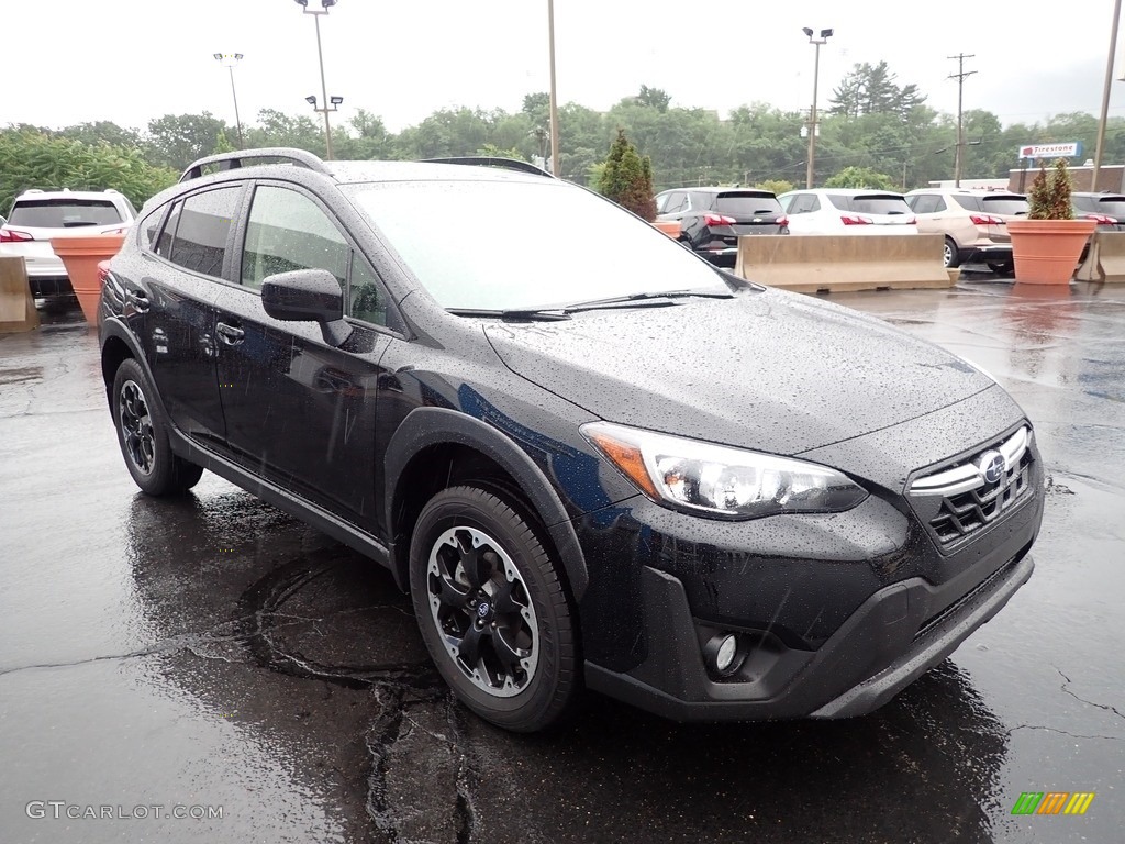 Crystal Black Silica 2021 Subaru Crosstrek Premium Exterior Photo #142362110
