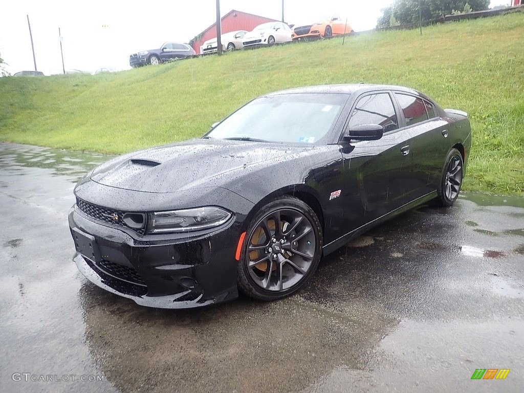 2020 Charger Scat Pack - Pitch Black / Black Houndstooth photo #1