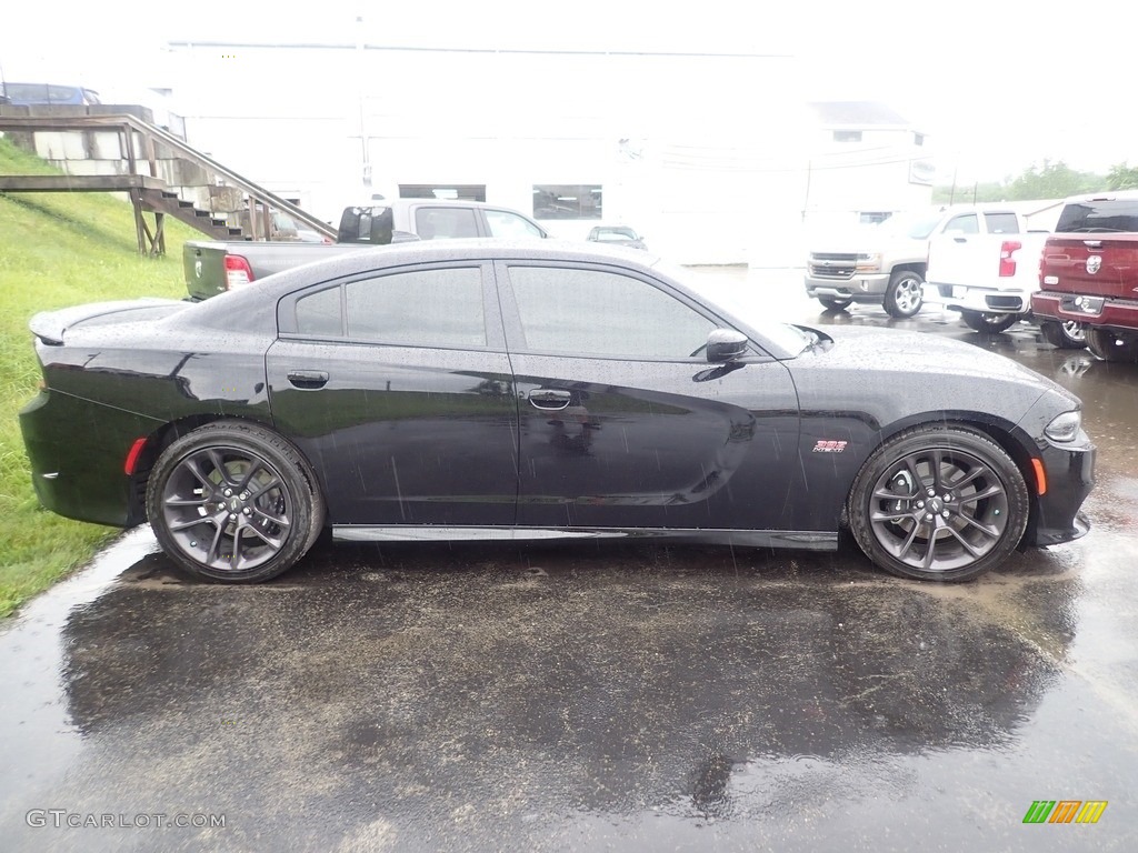 2020 Charger Scat Pack - Pitch Black / Black Houndstooth photo #6