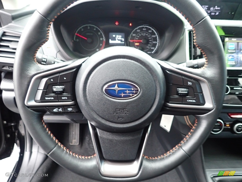 2021 Subaru Crosstrek Premium Black Steering Wheel Photo #142362473