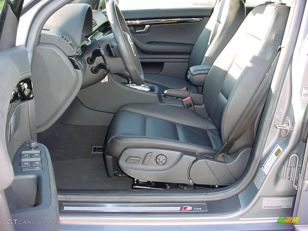 2008 A4 2.0T S-Line Sedan - Quartz Grey Metallic / Black photo #9