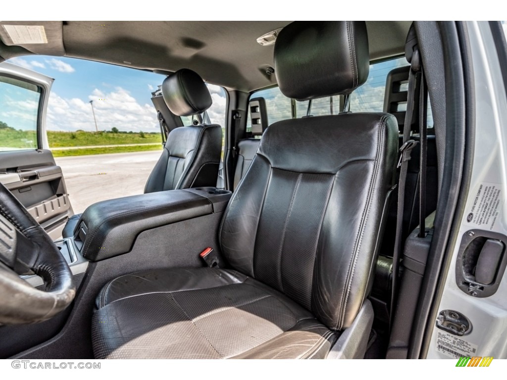2014 F350 Super Duty Lariat SuperCab 4x4 - Oxford White / Black photo #18