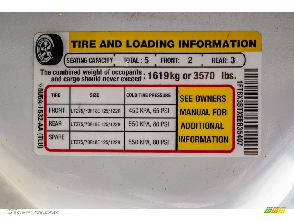 2014 F350 Super Duty Lariat SuperCab 4x4 - Oxford White / Black photo #41