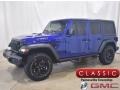 Ocean Blue Metallic 2020 Jeep Wrangler Unlimited Willys 4x4