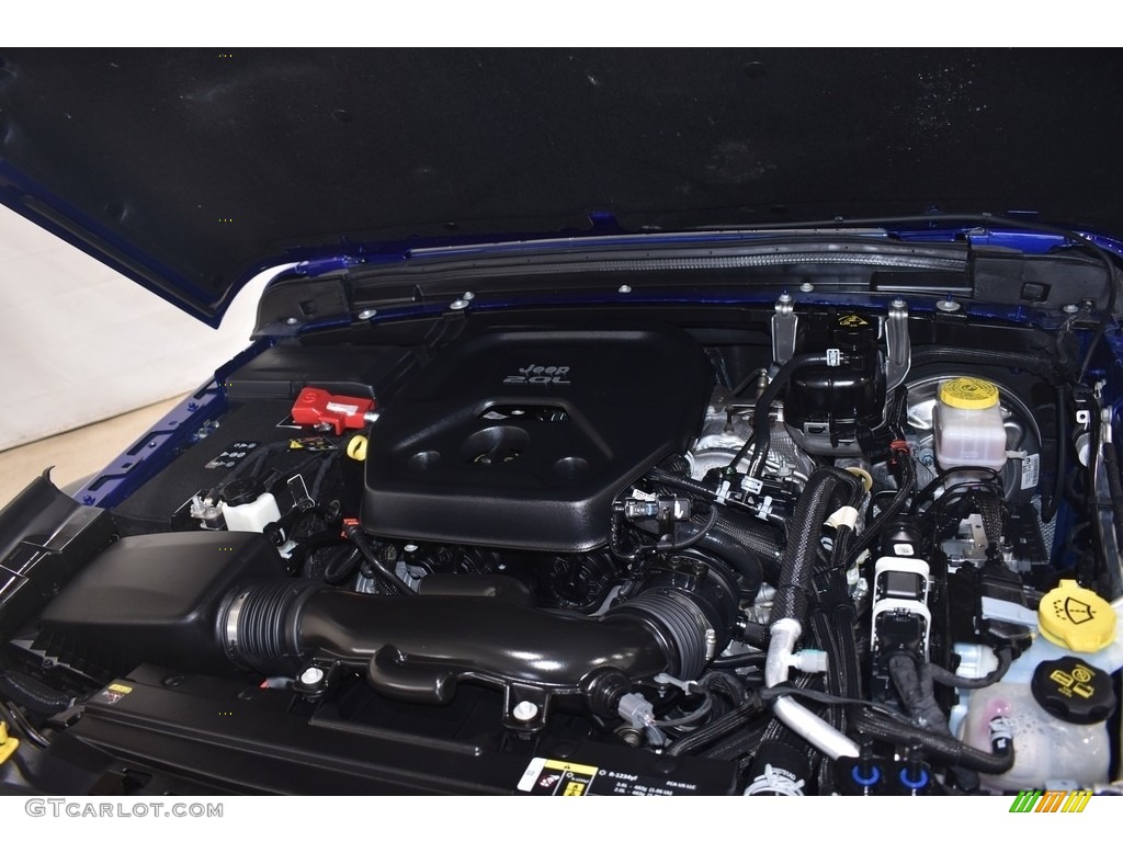 2020 Wrangler Unlimited Willys 4x4 - Ocean Blue Metallic / Black photo #6