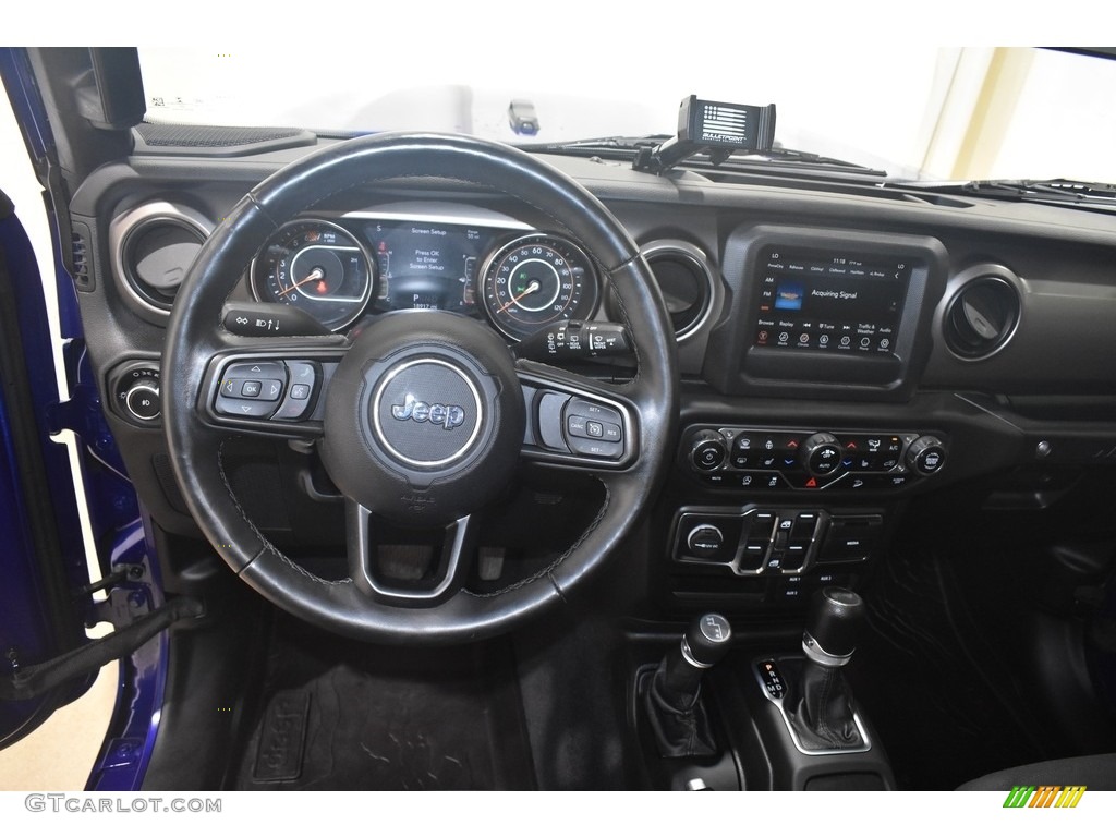 2020 Wrangler Unlimited Willys 4x4 - Ocean Blue Metallic / Black photo #12