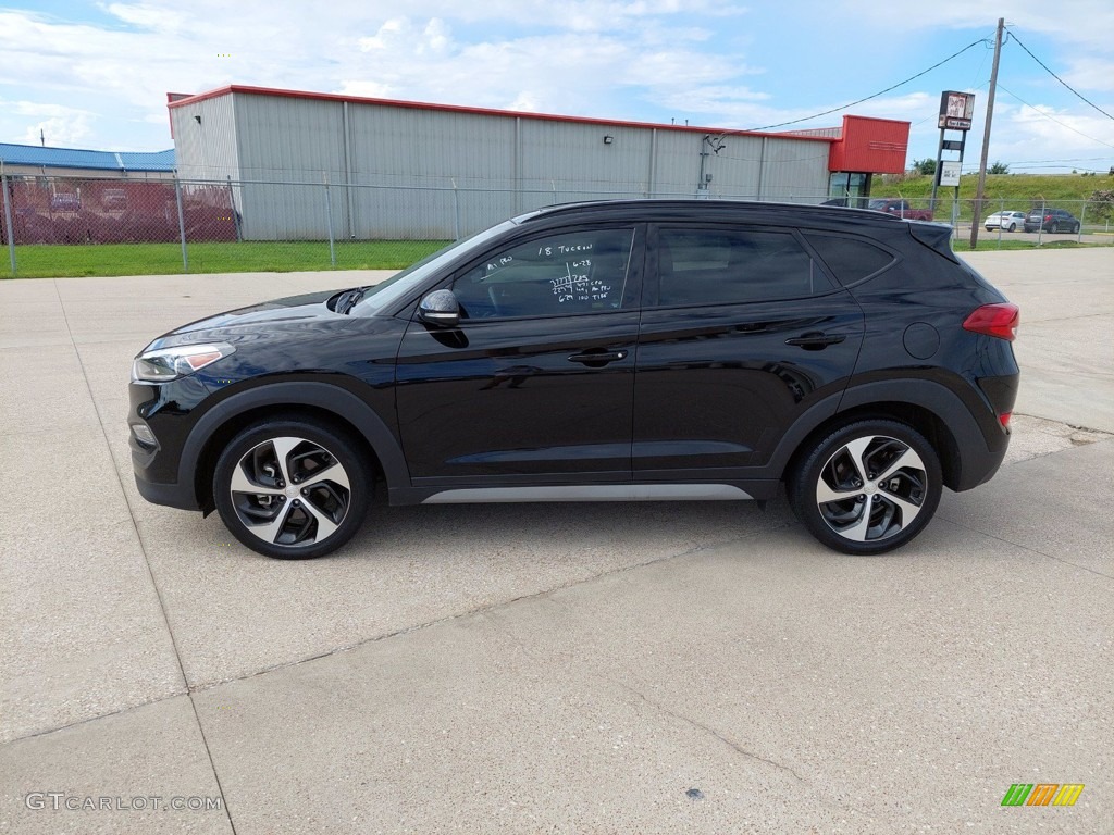 Black Noir Pearl 2018 Hyundai Tucson Value Exterior Photo #142365497